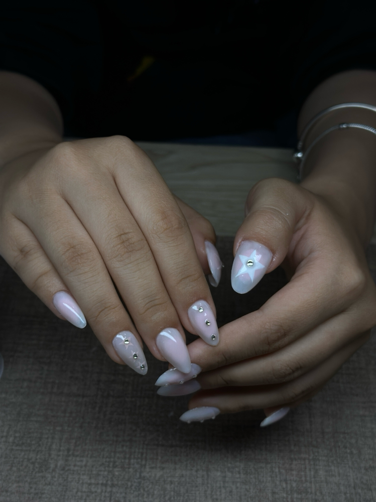 half tips Extension W/ Hard Gel