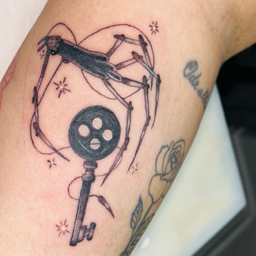 Tattoo At Tattoo Shop Golden Dagger at Kalifornia Klassic Beauty Lounge in Warr Acres, OK