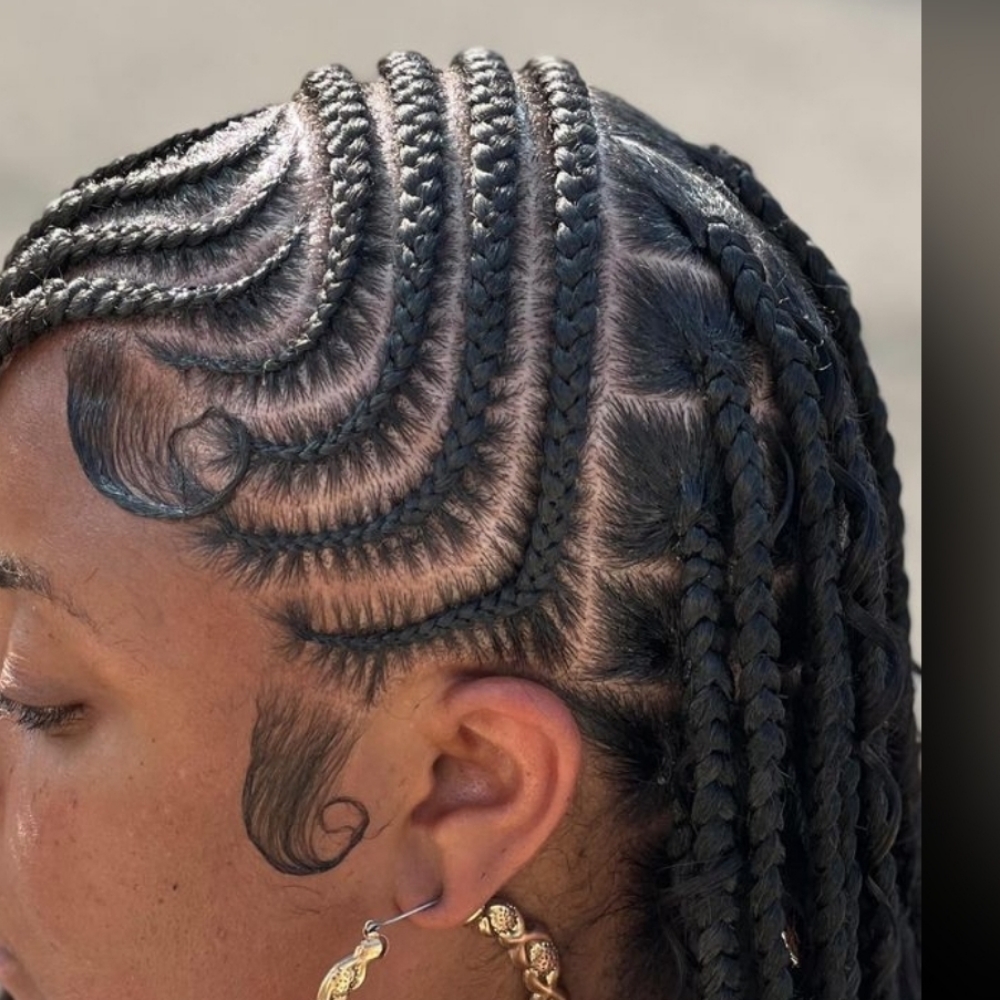 Half Lemonade Half Knotless at Tachadam in Cypress, TX