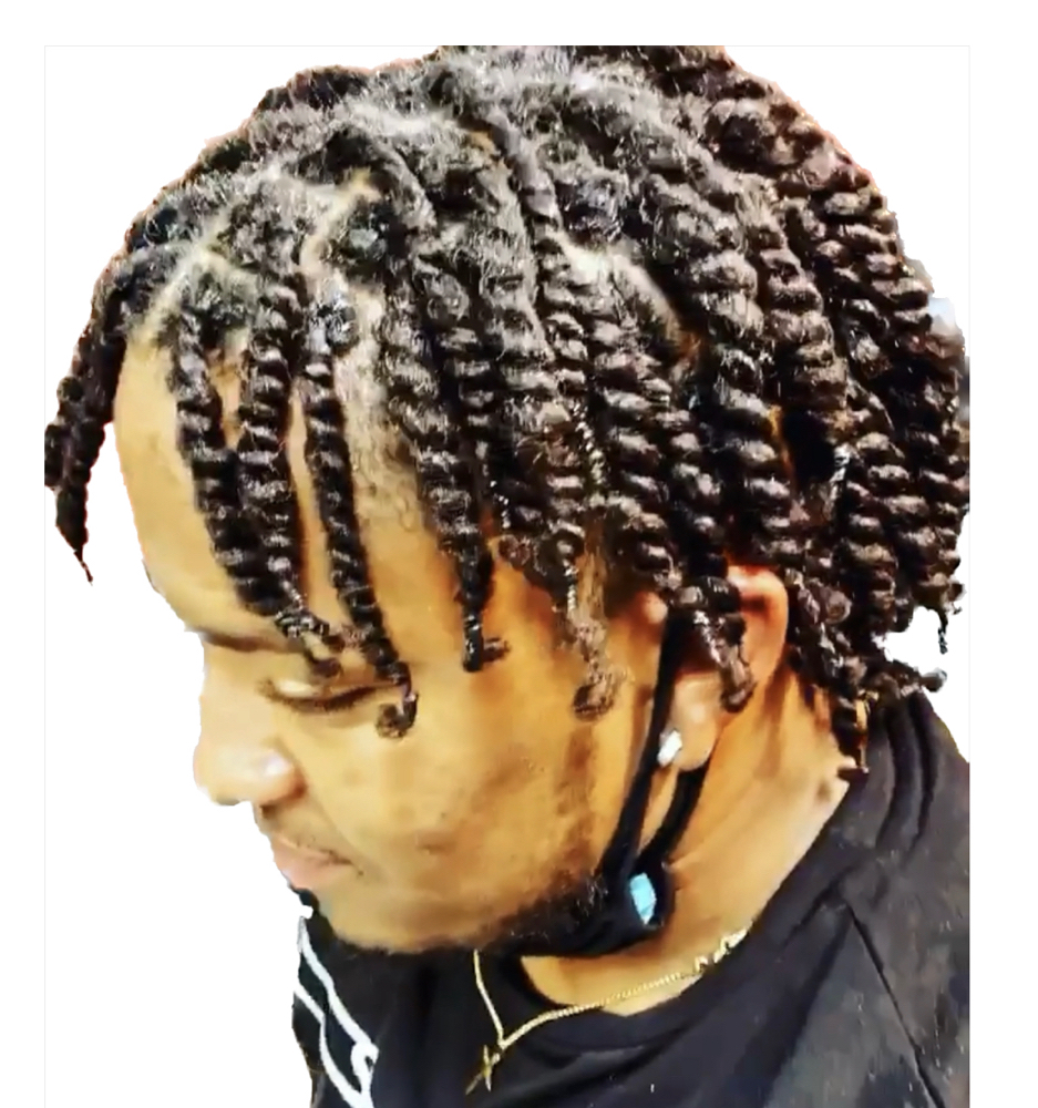 Afro Twist Comb Double-Ended Men Afro Curly Hair Comb Dreadlocks Tin Foil  Hot