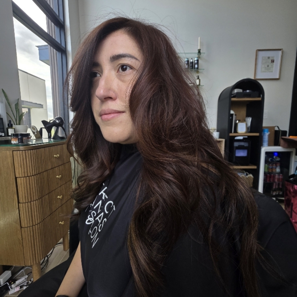 Extention Cut and Shaping at The Perfect Canvas Hair Salon in Katy, TX
