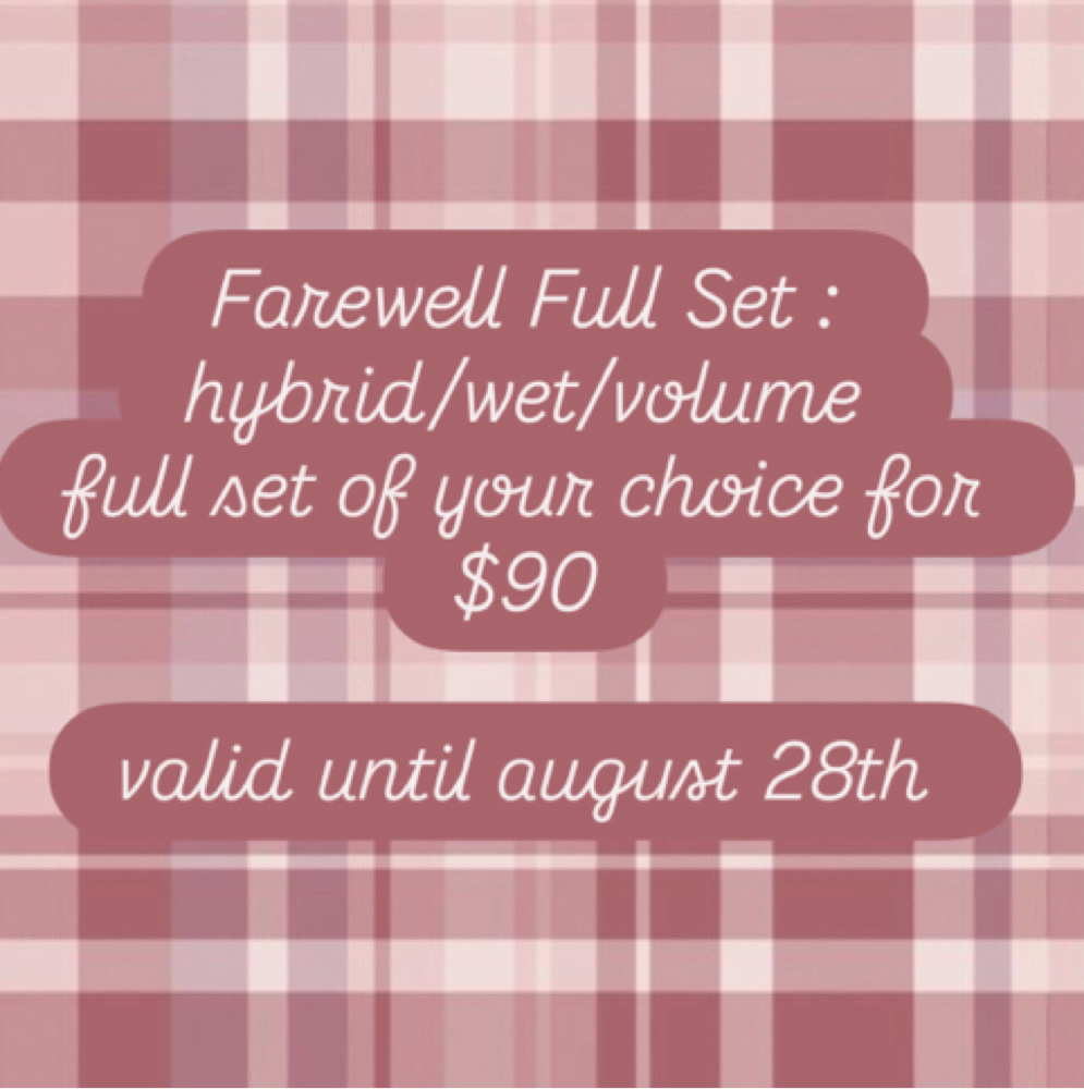 Farewell Full Set at Hunnyy Lashes in Phenix City, AL