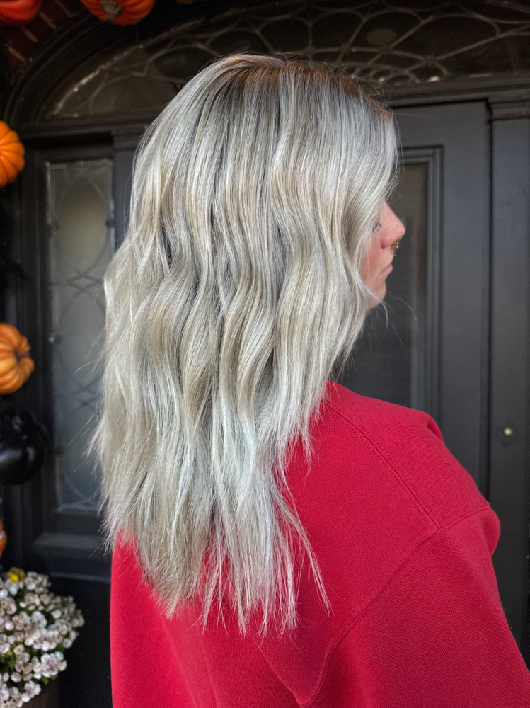 partial blonding touchup