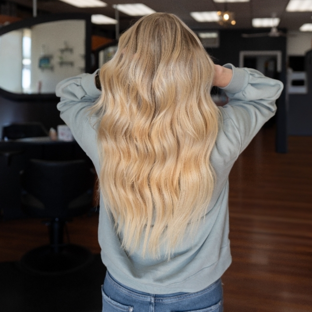 Initial Long 22" Hair + Install at Blonding With Latisha in Andover, KS