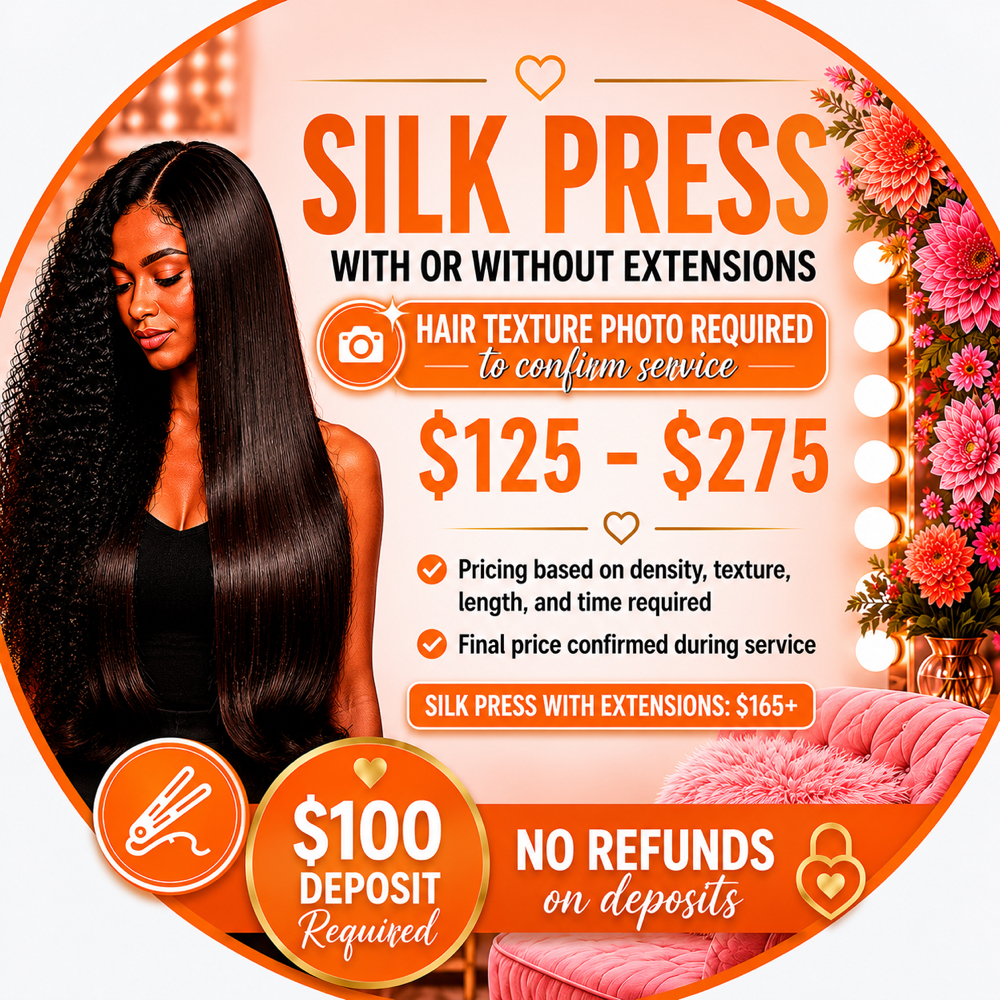 Silk Press | With or Without Extens at SoBe Glam Express & She Chic Hair in Miami Beach, FL
