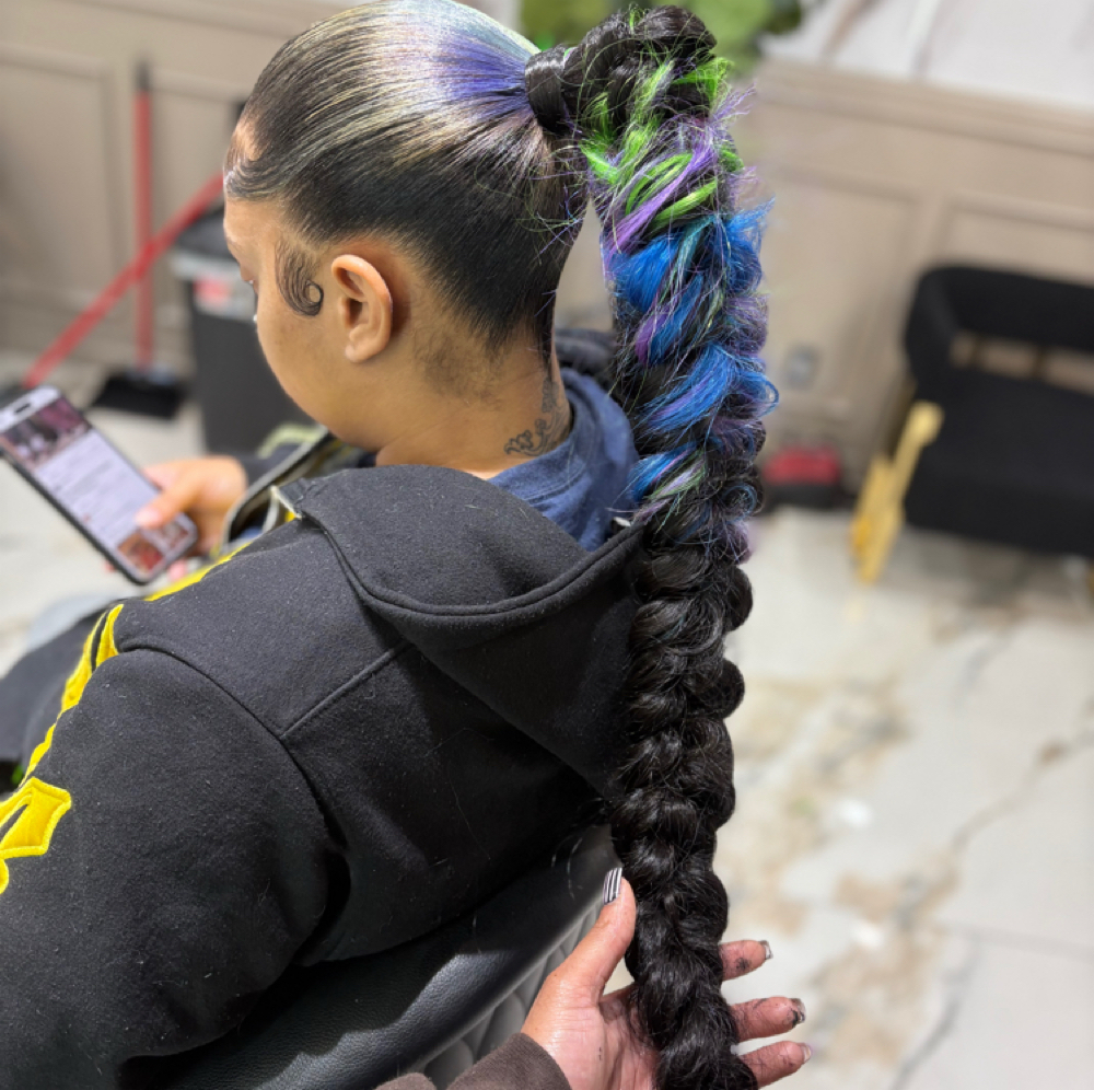 Braided Ponytail at Hands Of Beauty By Kevionna in Racine, WI