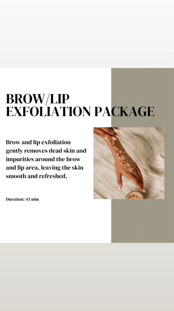 Brow/lip-Exfoliation Package