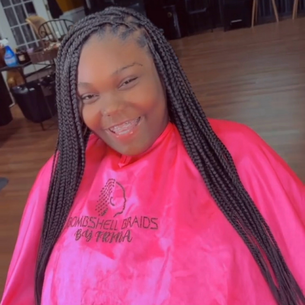 Regular Knotless Braids - Medium at The Loc Kingdom in Oxford, AL