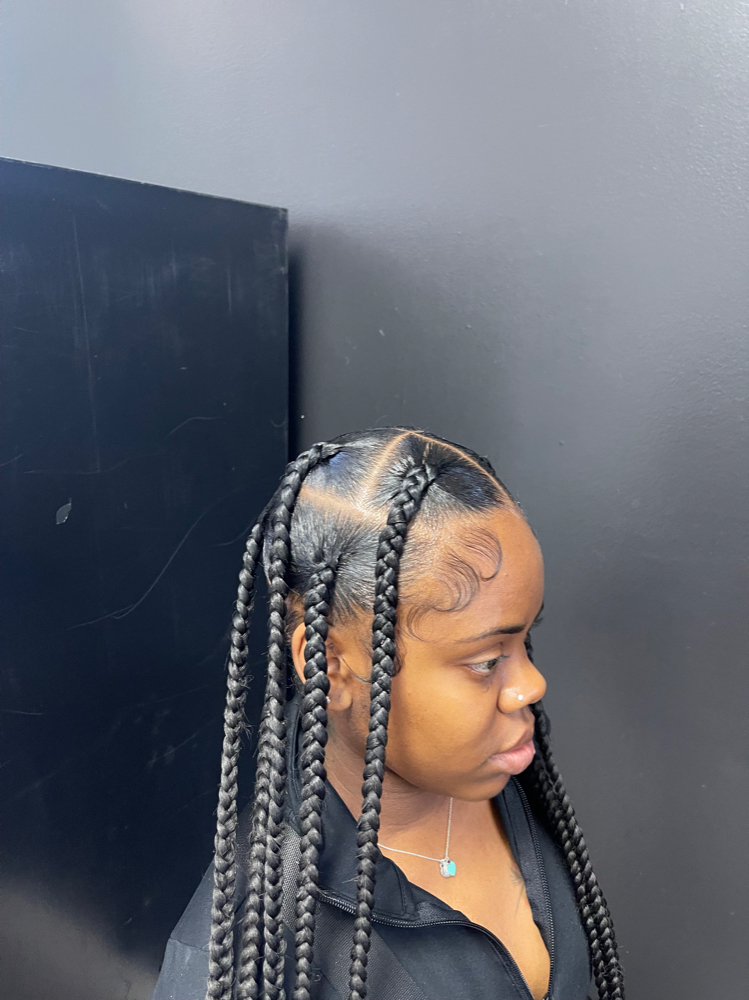 Jumbo Knotless Braids at Hair Styles By Madi in Oakpark, MI