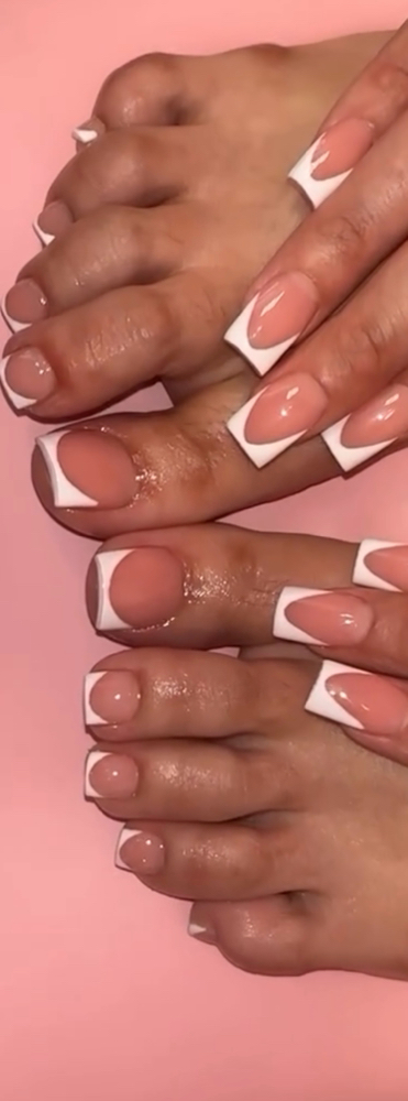 Pedicure Acrylic On All Toes at Klawed by Krystal in Harrisburg, PA