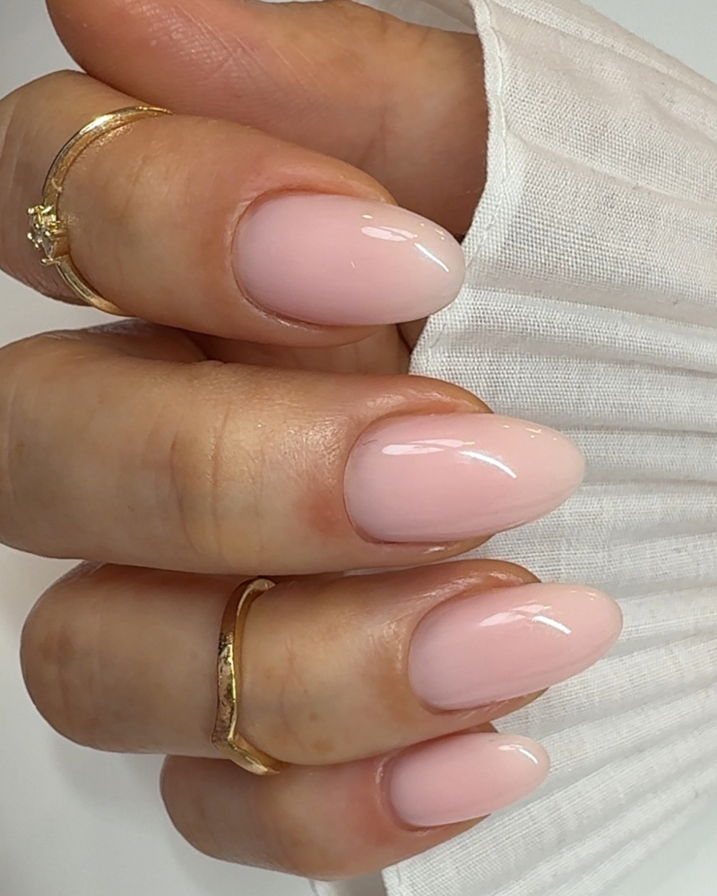 Gel Overlay on Natural Nails