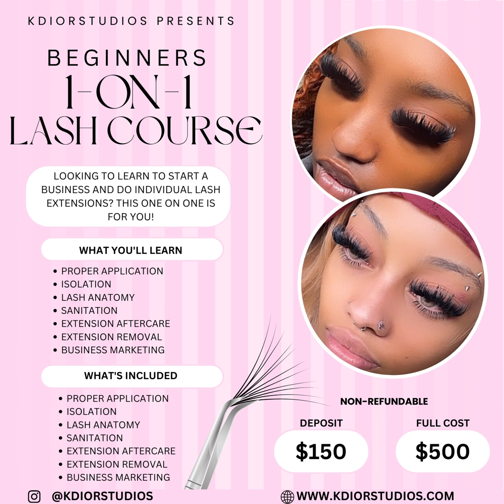 Beginners “1on1” Class at KDIORSTUDIOS in Smyrna, GA