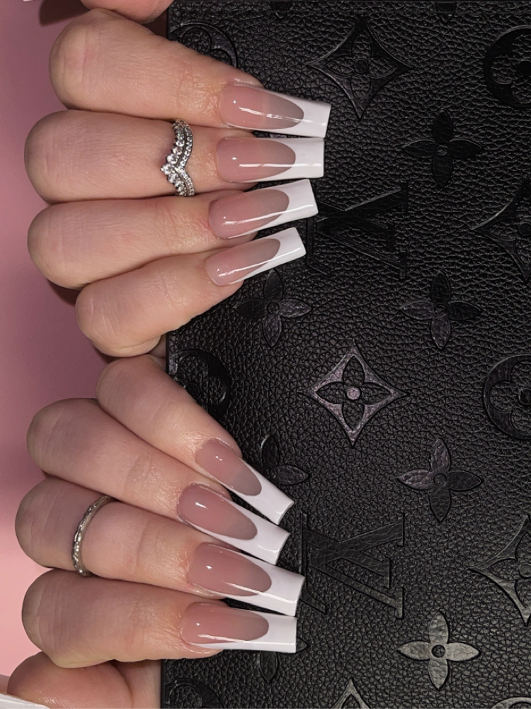 Acrylic Full French Tip