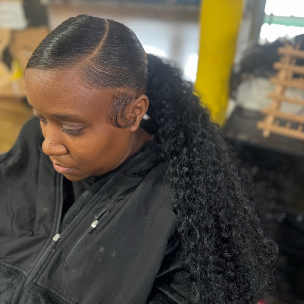 Sleek Ponytail at The Kornrow Kollection in Decatur, GA
