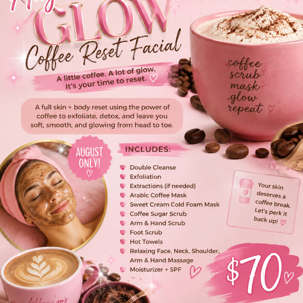Coffee Reset Facial at Lakkey Lou’s Room in Elizabethton, TN