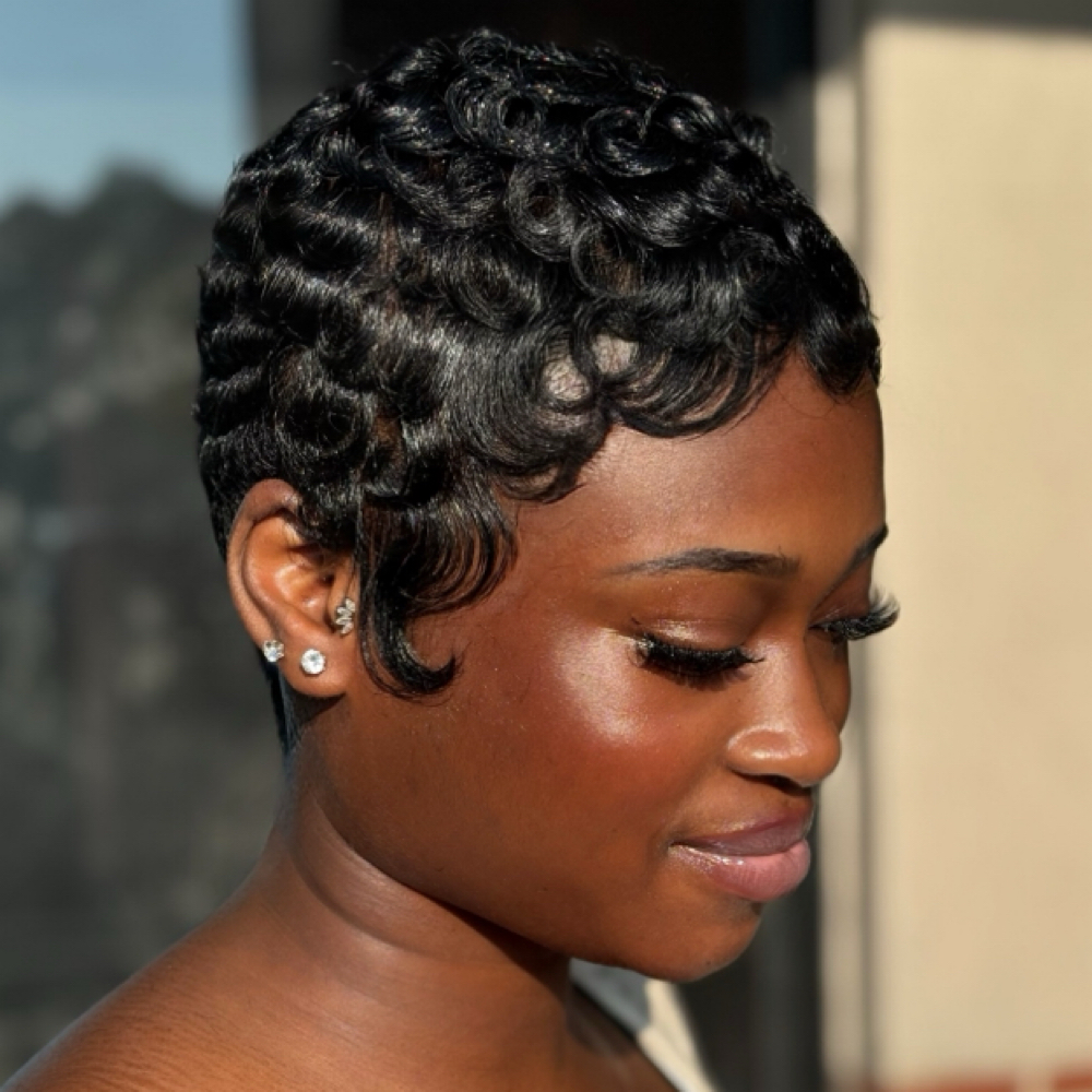 ✨ Pixie Relaxer Retouch + Style — $ at Hair Gossip in Hyattsville, MD