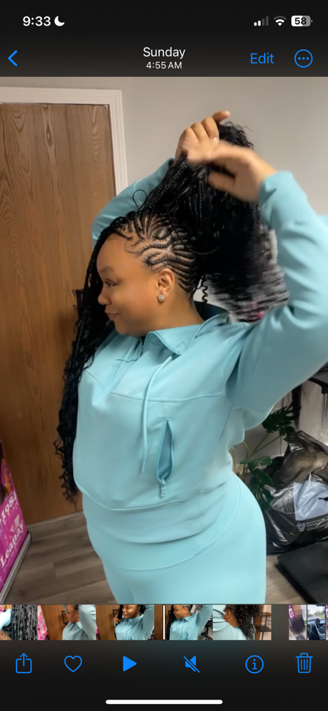 Braided mohawk at Braids By Tea in Green Bay, WI
