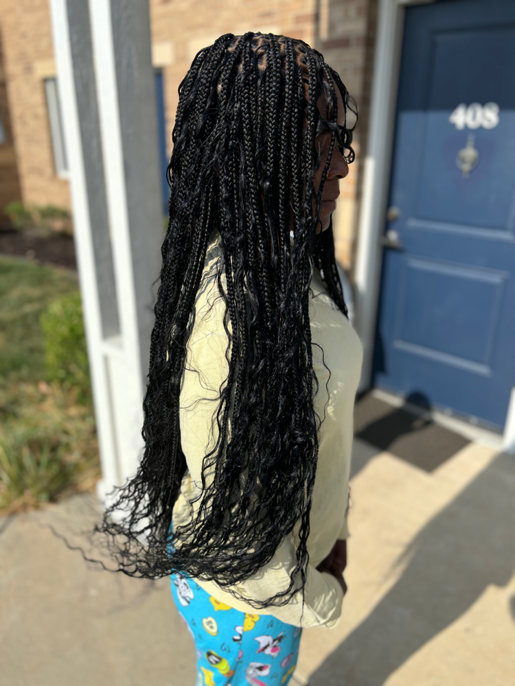 Small boho knotless (HEAVY DENSITY) at Dreya The Artist in Grand Prairie, TX