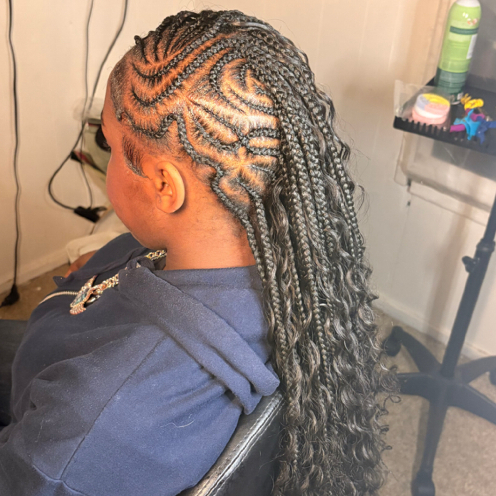 Small Braided Mowhalk at Braids By Bonitaa in Syracuse, NY