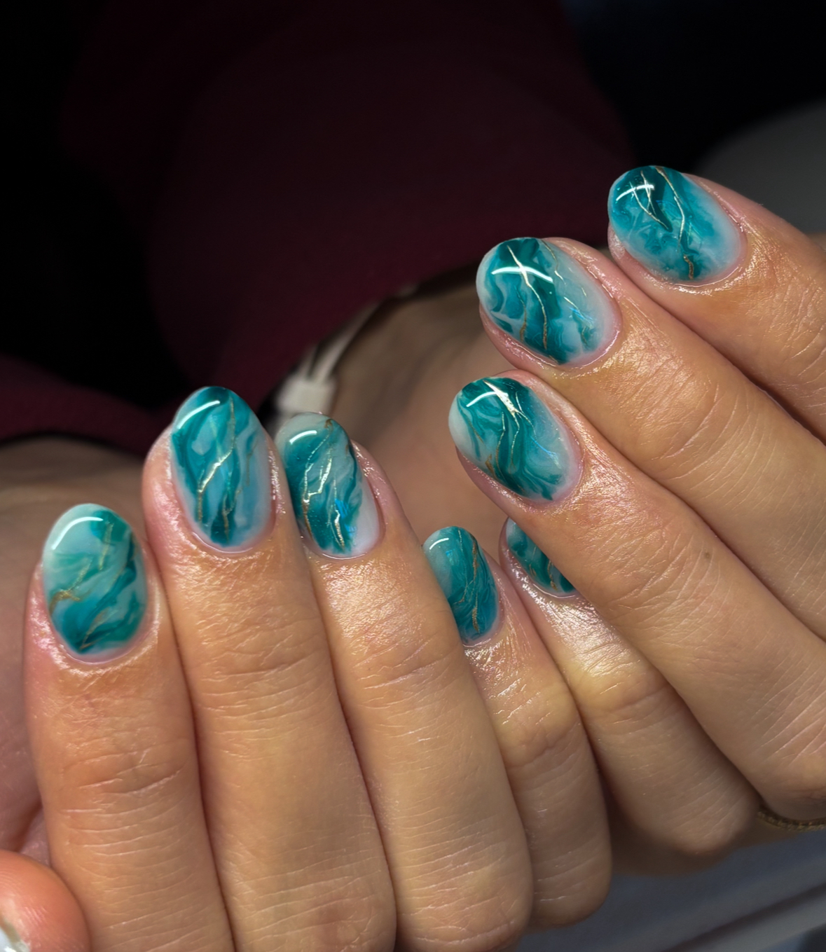 Structured Gel Manicure w/ Nail Art