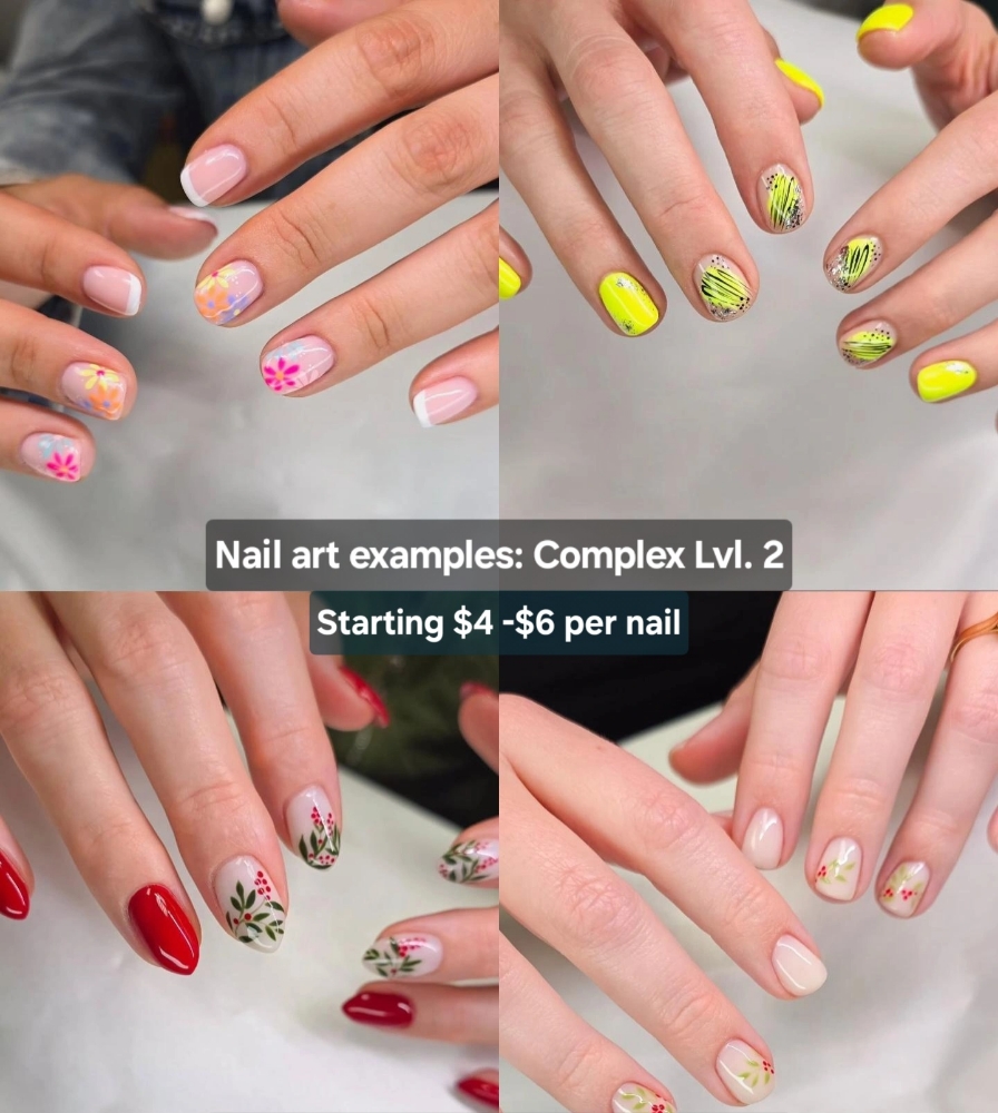 Nail art examples: Complex Lvl. 2