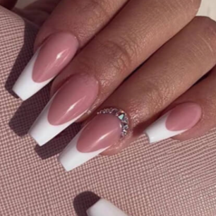 Forever French Fill-Pink & White at 425 Nail Bar & Pedicure Lounge in Richmond, VA