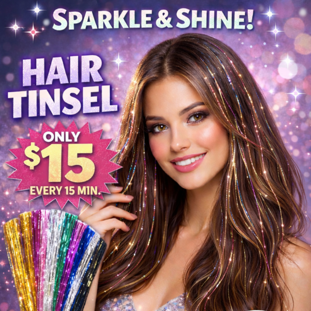 hair tinsel at Hair Boss JMC in Fort Atkinson, WI