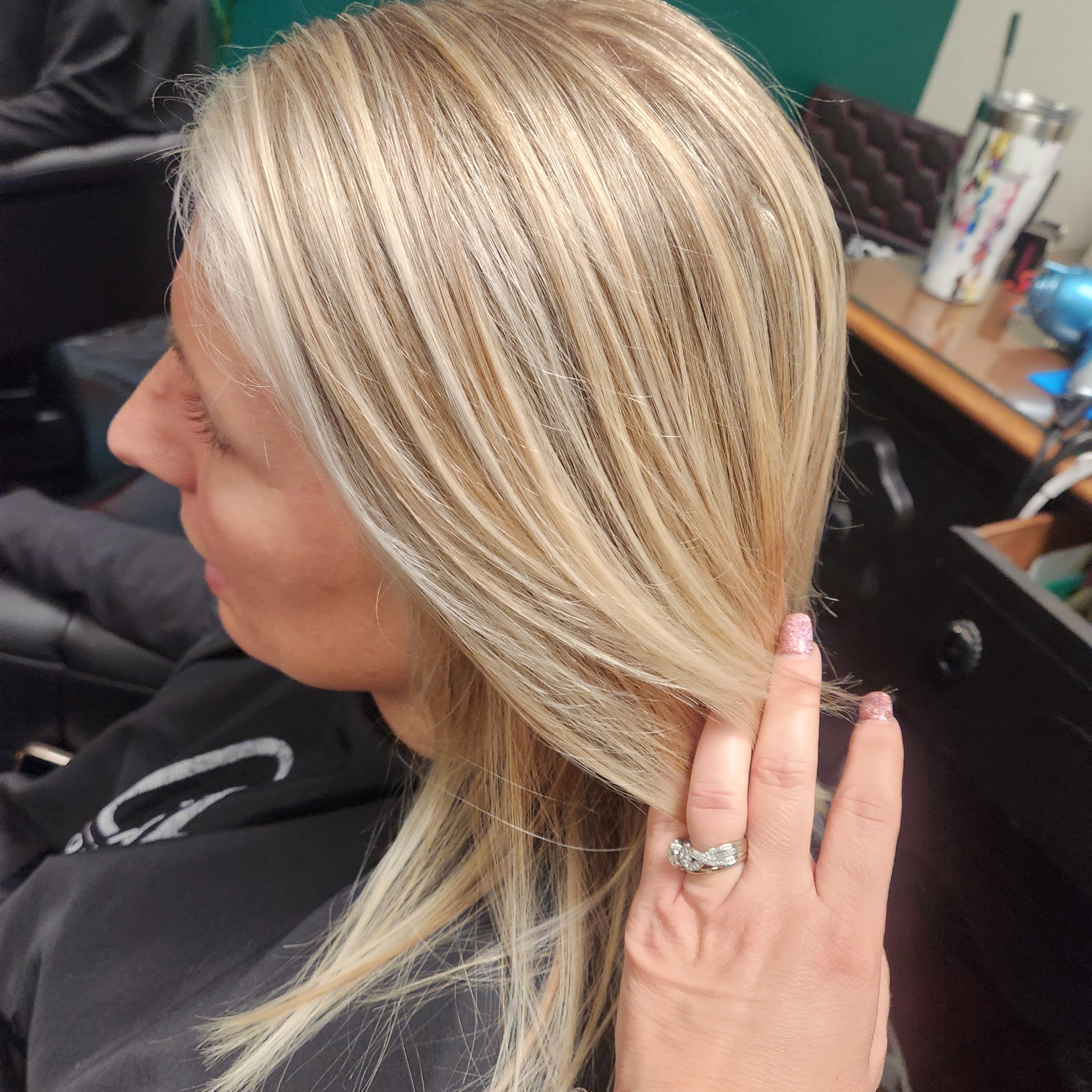 Partial Highlight at Kara Diaz Hair in Canyon Lake, TX