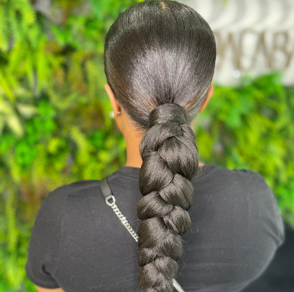 Braided Ponytail at Shay Slay Beauty in Ewing, NJ