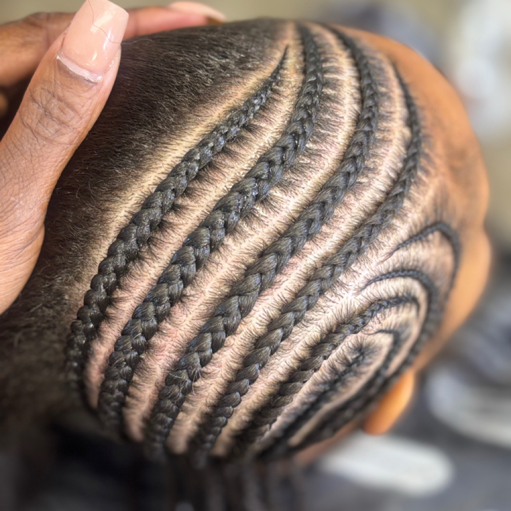 Swirl Feed In Braids at The Coco Collection llc in Taylor, MI