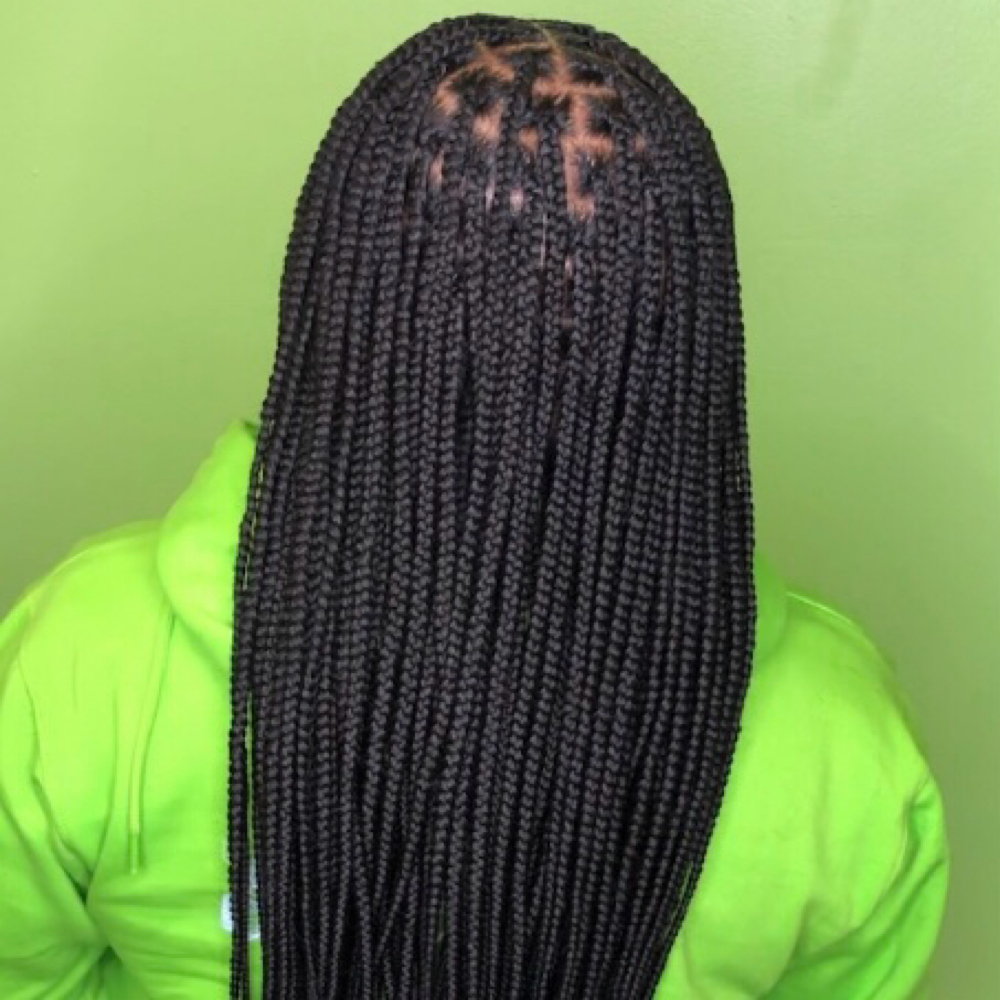 Small Knotless Braids at Thee 9 Studio in Randallstown, MD