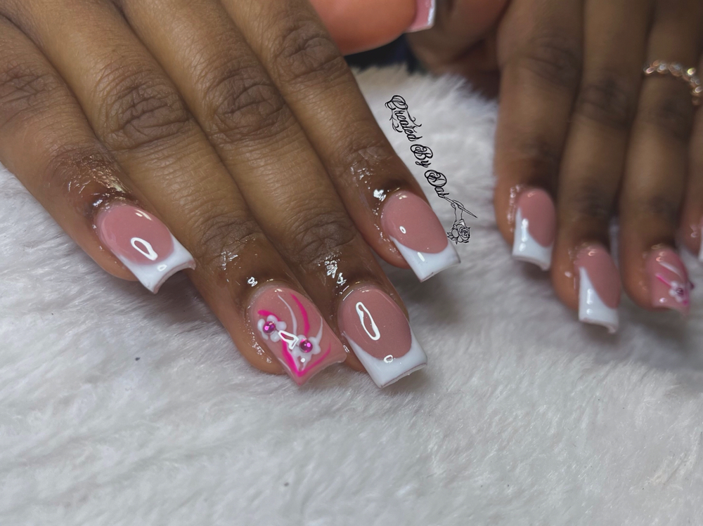 Short French/Ombre/Marble