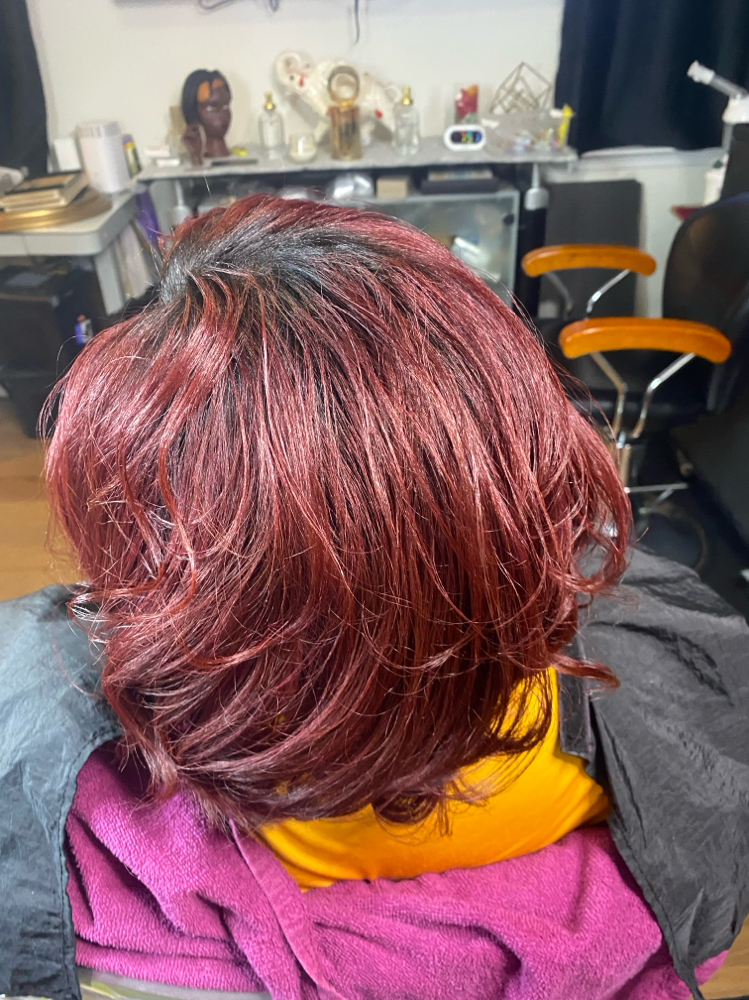 Relaxed Hair (Silk Press) at U’Neek HairStoree, Hair Artistry Salon in Stafford, VA