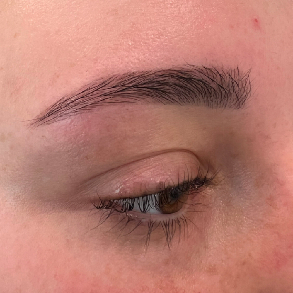 Hybrid Brow Stain + Shape at Golden Hour Esthetics in Poulsbo, WA