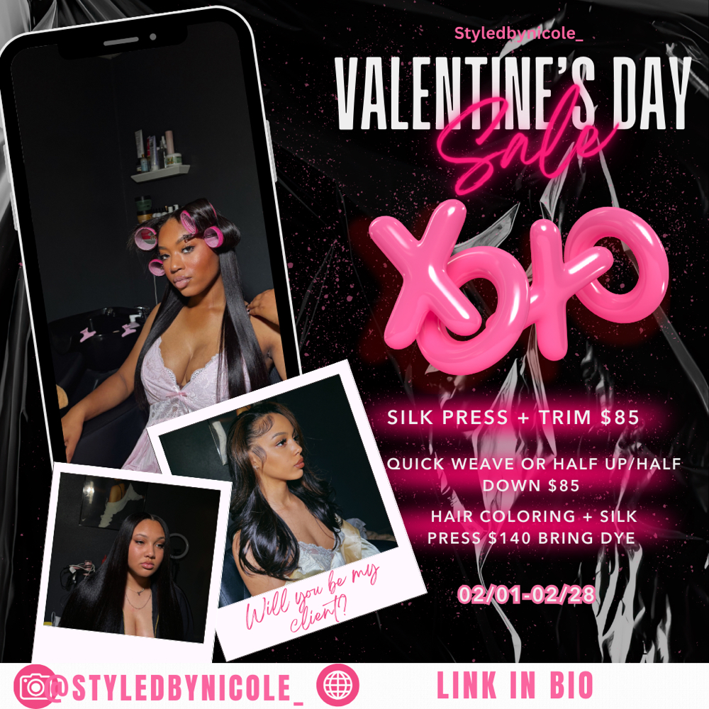 FEB DEALS ($85 QUICK WEAVE OR PONY)