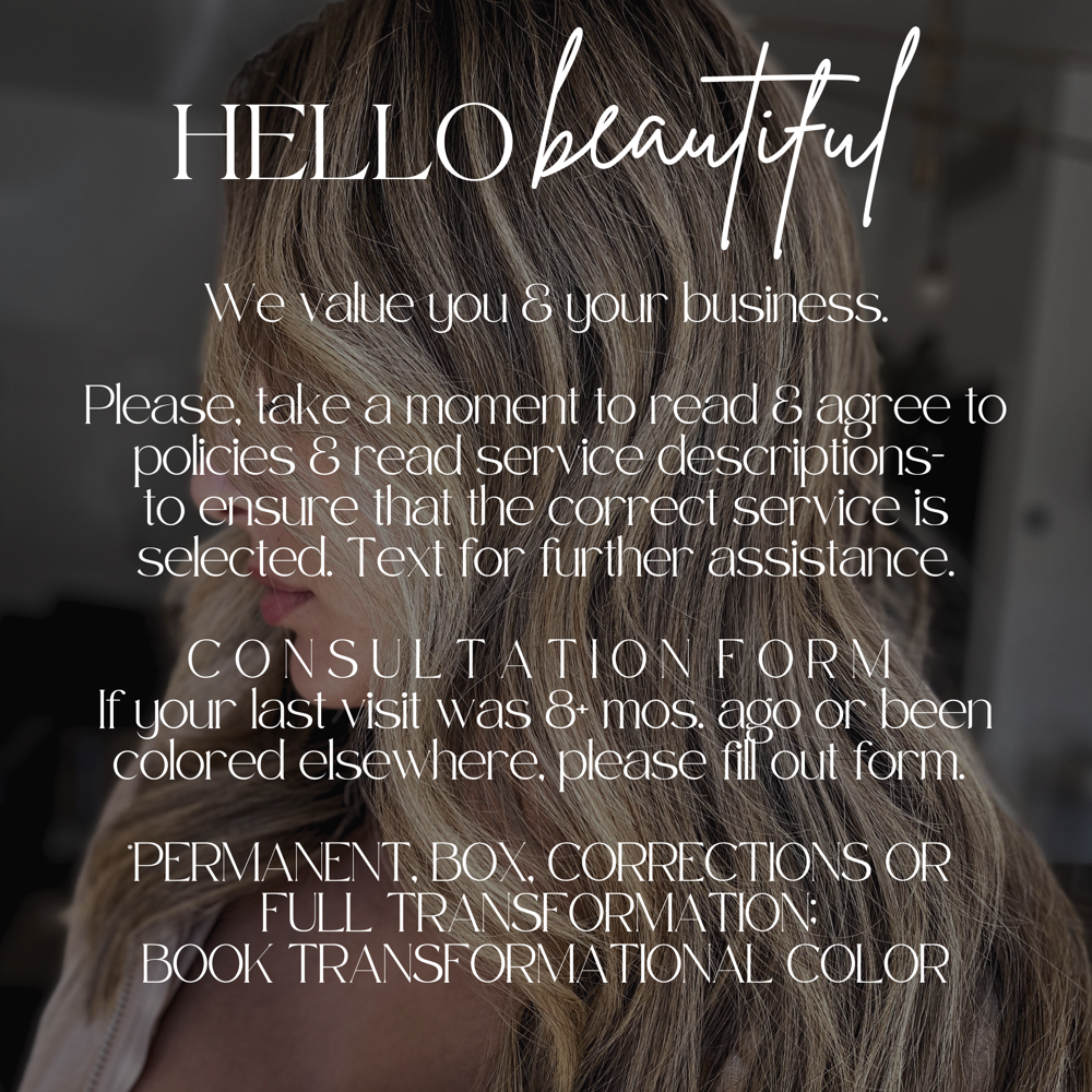 PLEASE READ PRIOR TO BOOKING