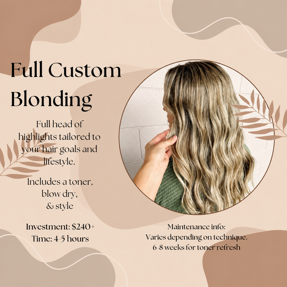 Full Custom Blonding at Honey Hair by Lynsey in Lillington, NC