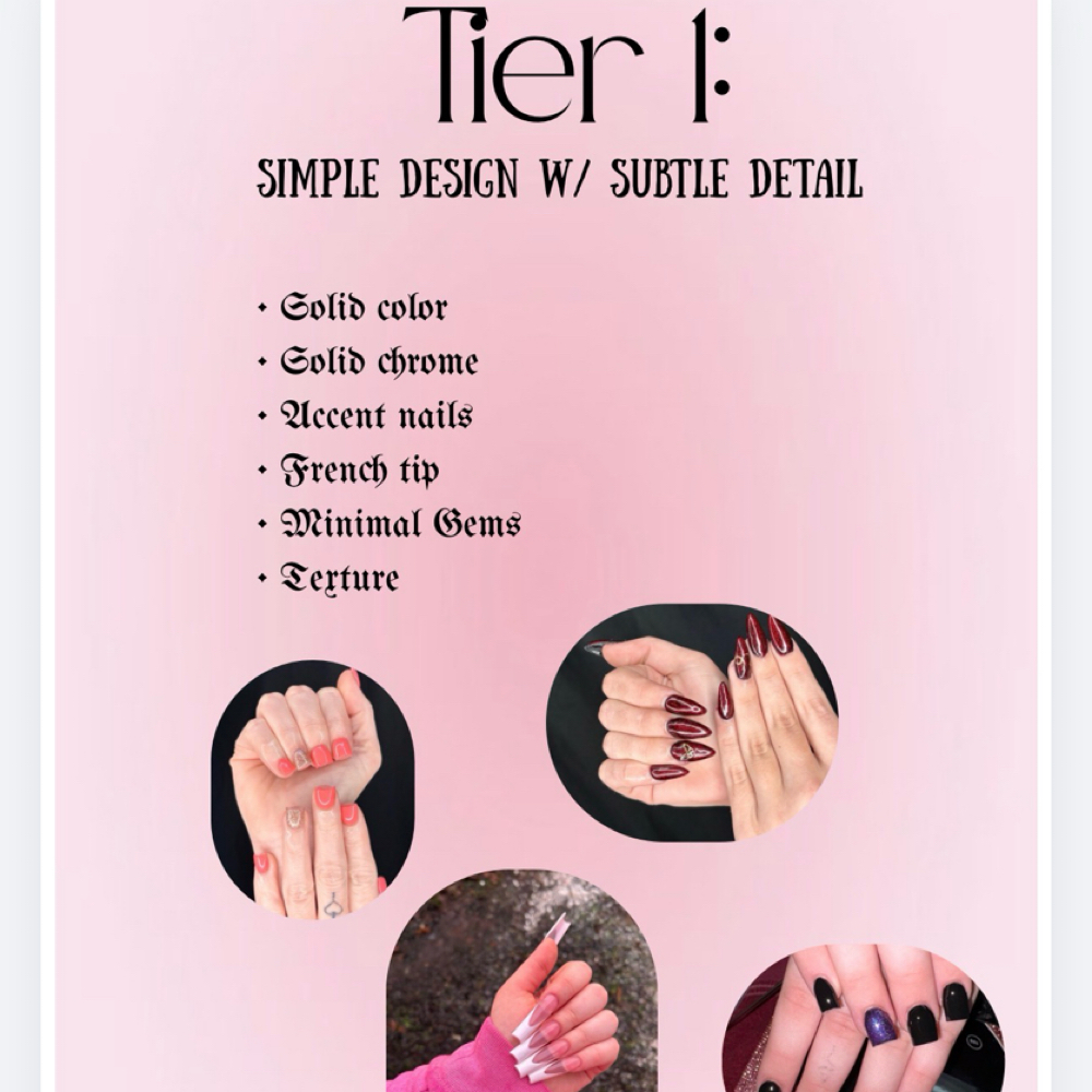Tier 1 XLong Full Set at Nails By J in Springfield, OR