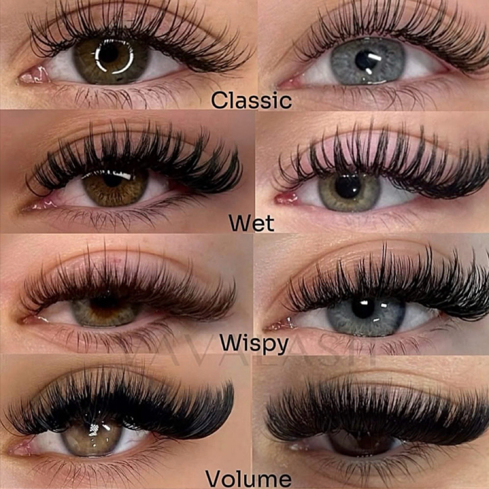 Full Set Customized Lash Extensions at Vibes Glowtique in Alcoa, TN