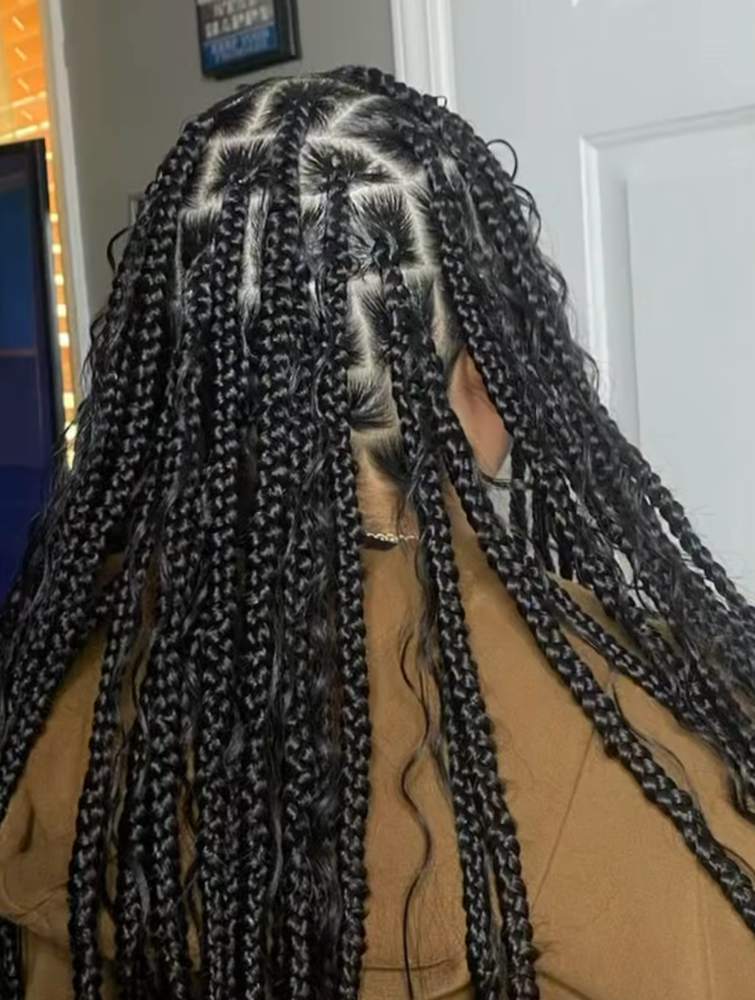 Medium Knotless Braids