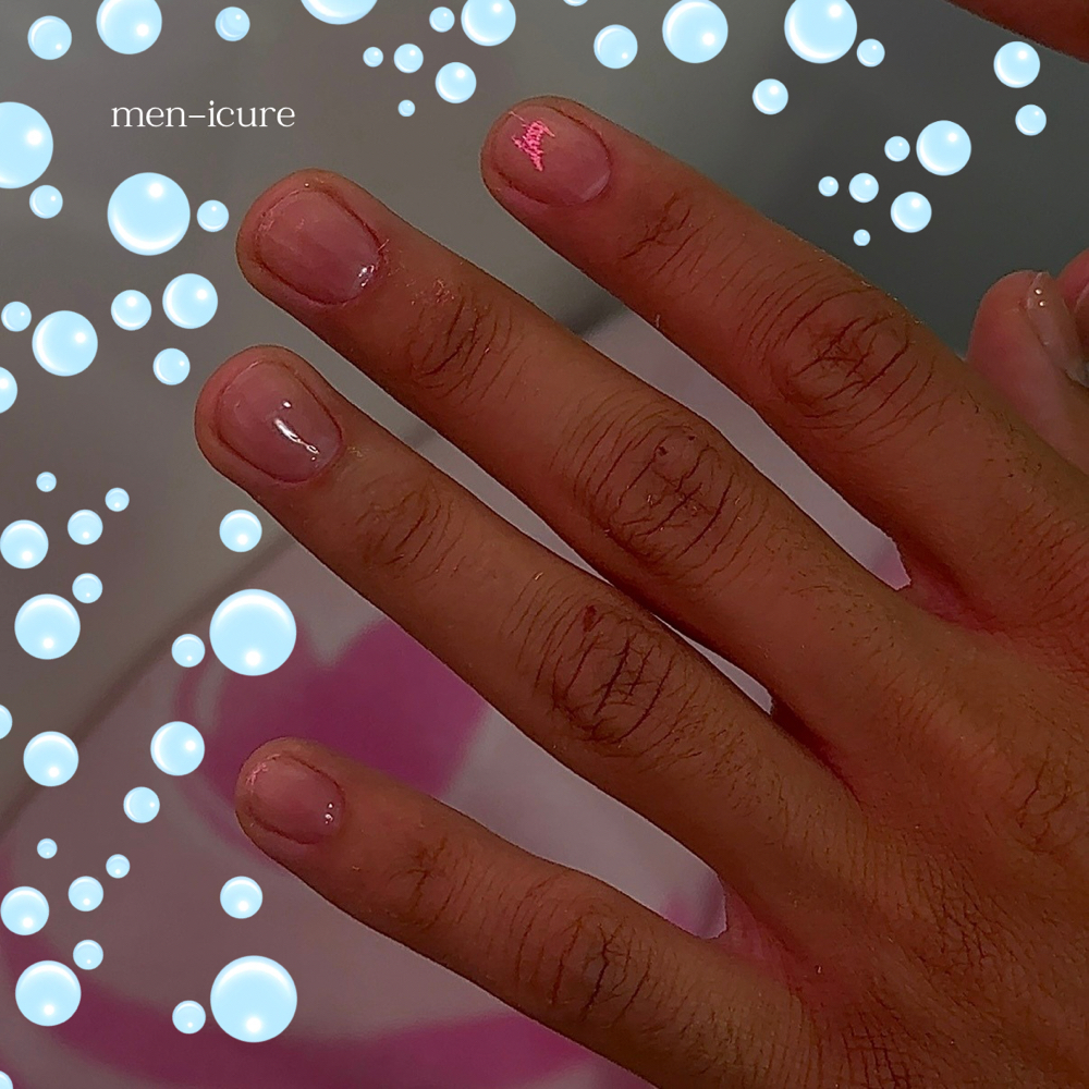 men-icure at @apresbysteph in Miami, FL