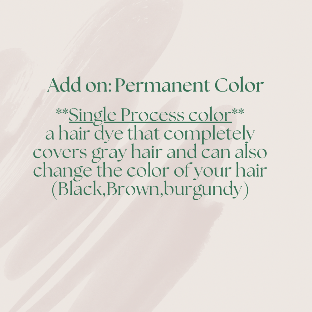 Add On: Permanent Grey Color