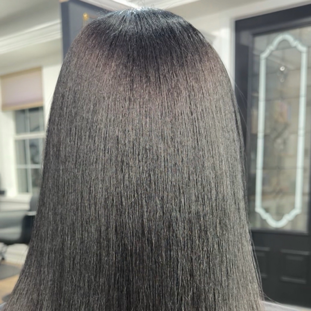 Smoothing treatment at Wyss and Co Blowout Bar in Wesley Chapel, FL