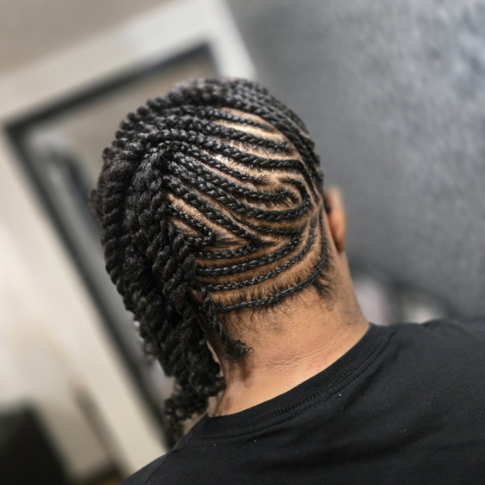 Two-Strand Twist w/ Designed Style at BeJazzed Hair in Baton Rouge, LA