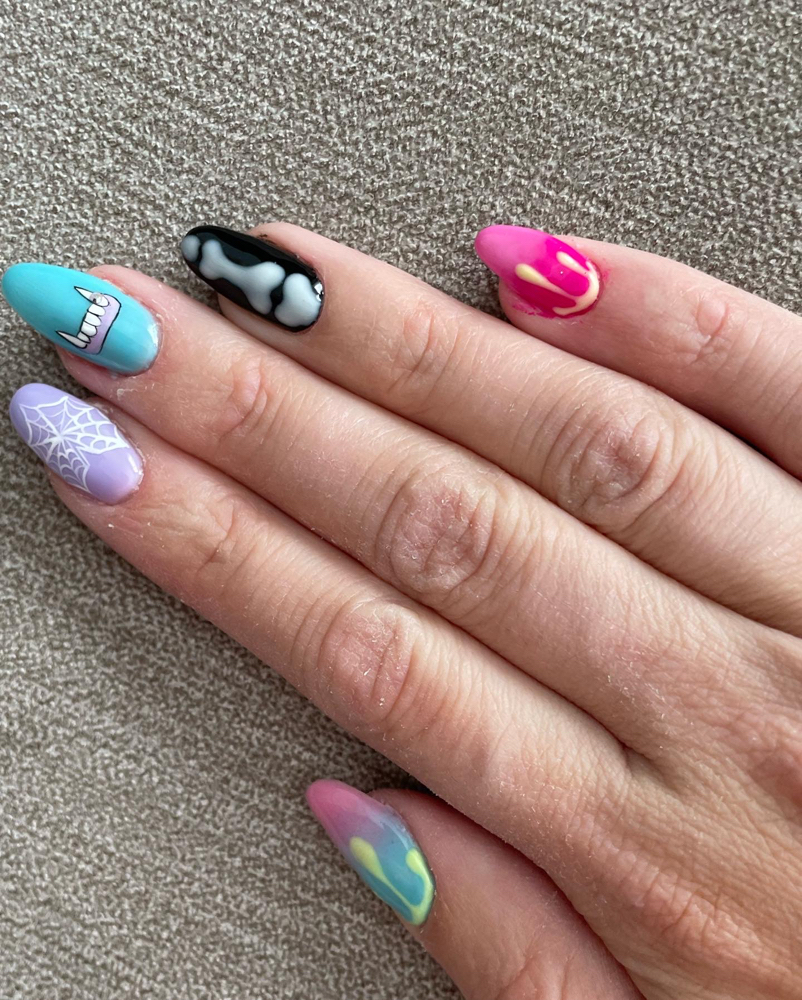 Hard Gel Fill In at Nail Enchantments in River view, MI