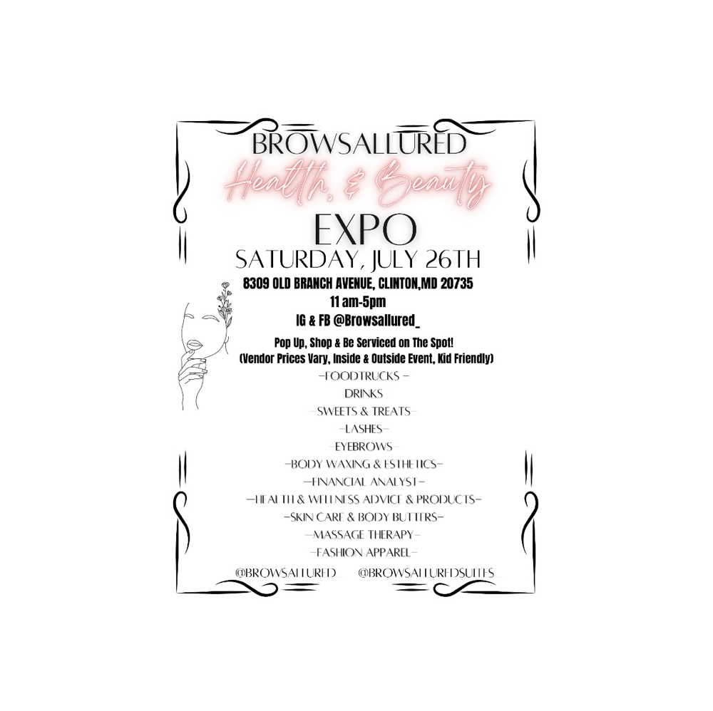 July 26thHEALTH & BEAUTY EXPO BROWS