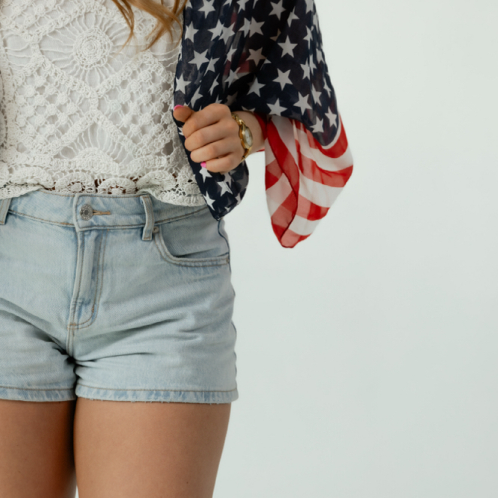 Patriotic Flag Tan at Golden by Hay in Murray, UT