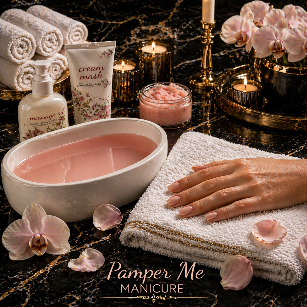 Manicure - Pamper Me at Le Bijou Nails and Spa Salon in Houston, TX
