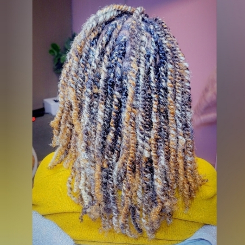 Mini twists (Synhair) $50 DEPOSIT at Beautiful Me Hair Studios in Albany, GA