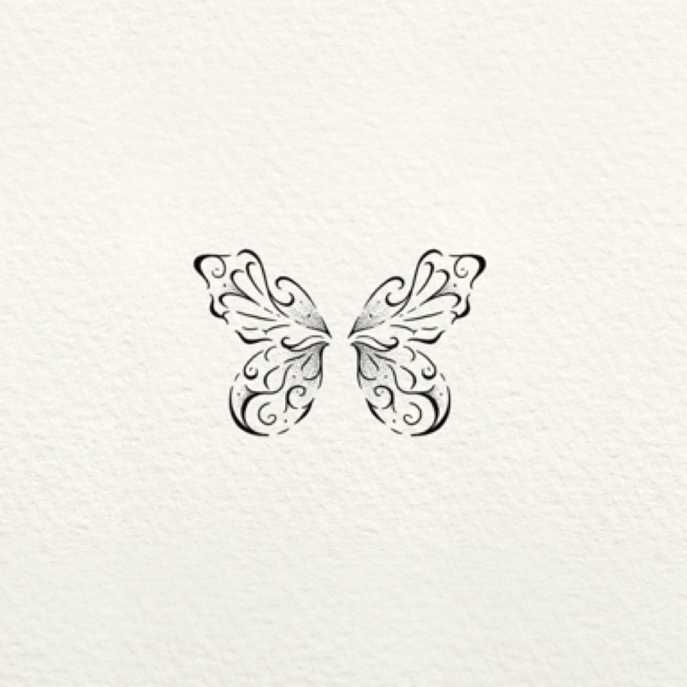 Butterfly Wings (ornate) at Bear Angel Tattoo in Vandalia, OH